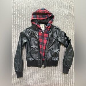 Faux leather jacket